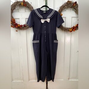 Fritzi Sport Vintage Sailor Romper Size L